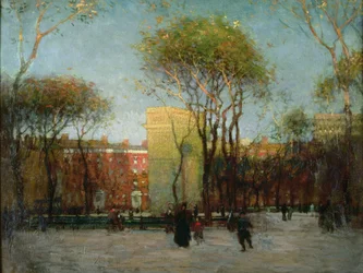 Washington Square, Nova Iorque, c.1900